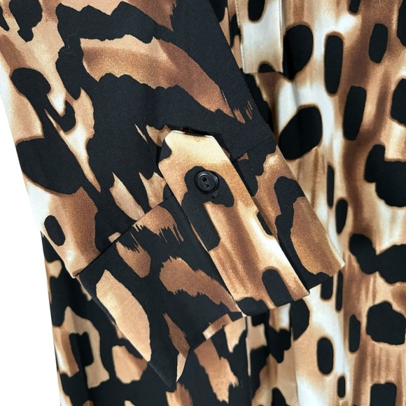 En Focus Studio Women's Animal Print Dress, 3/4 Sleeves, Size 12 - Picture 5 of 13